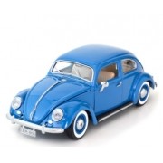 Miniatura Volkswagen Fusca 1955 Azul 1/18 Bburago