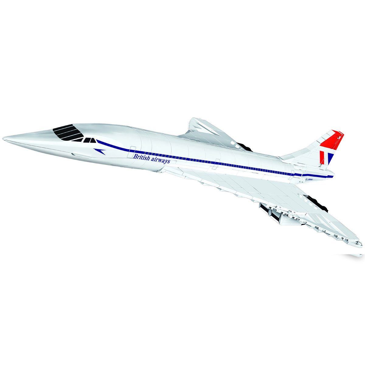 Avião Concorde British Airways 1/95 Blocos de Montar 455 peças Cobi