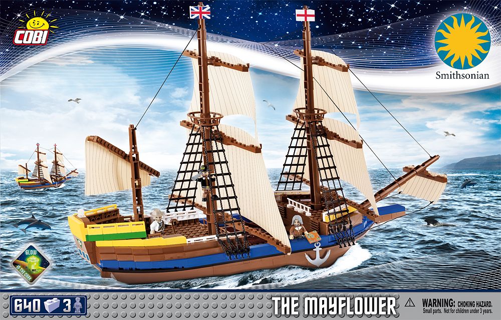 Caravela The Mayflower Blocos de Montar 640 peças Cobi