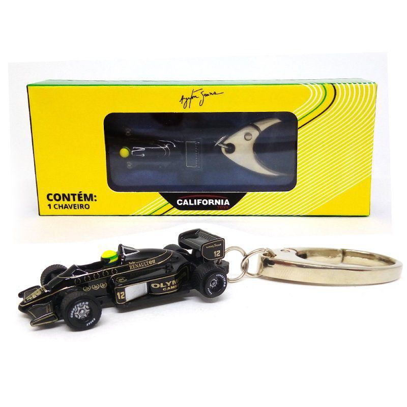 Chaveiro Ayrton Senna Lotus Califórnia Toys 1/87 Premiumx