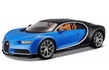 Miniatura Bugatti Chiron Plus Azul 1/18 Bburago