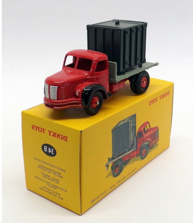 Miniatura Caminhão Berliet Avec Container 1/43 Dinky Toys