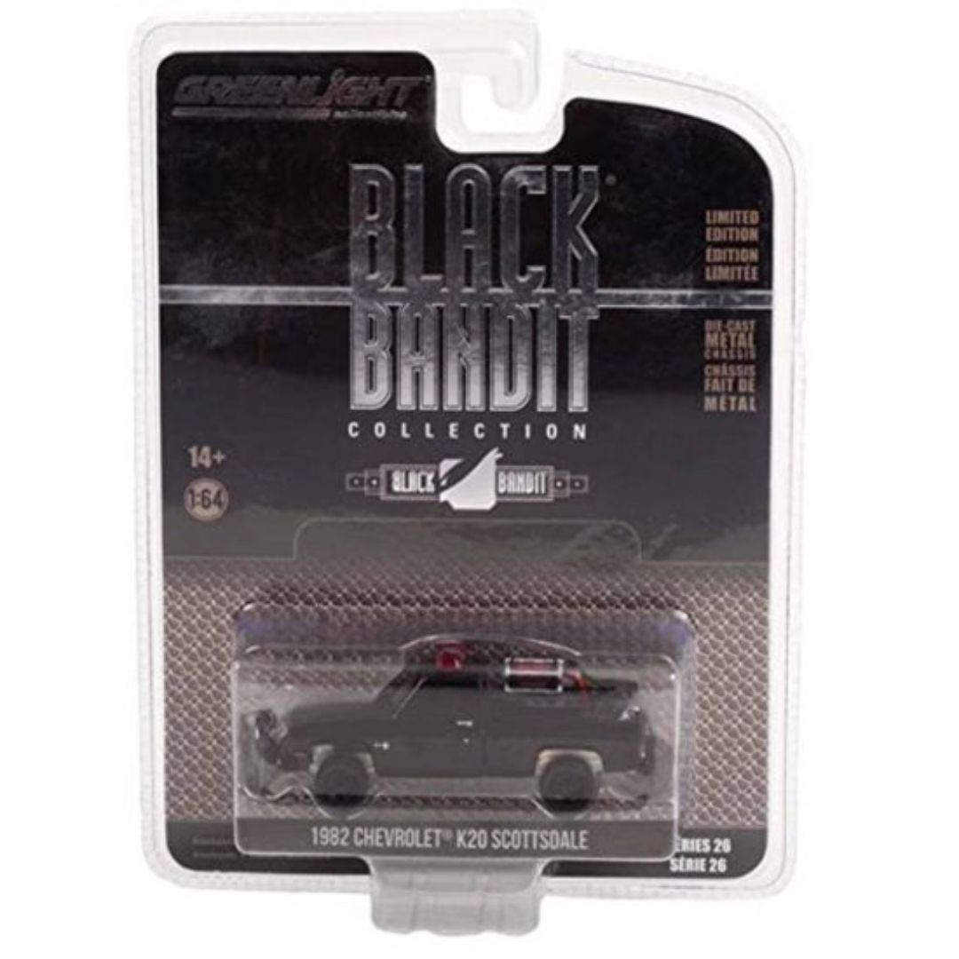 Miniatura Chevrolet K20 Scottsdale Black Bandit 1/64 Greenlight