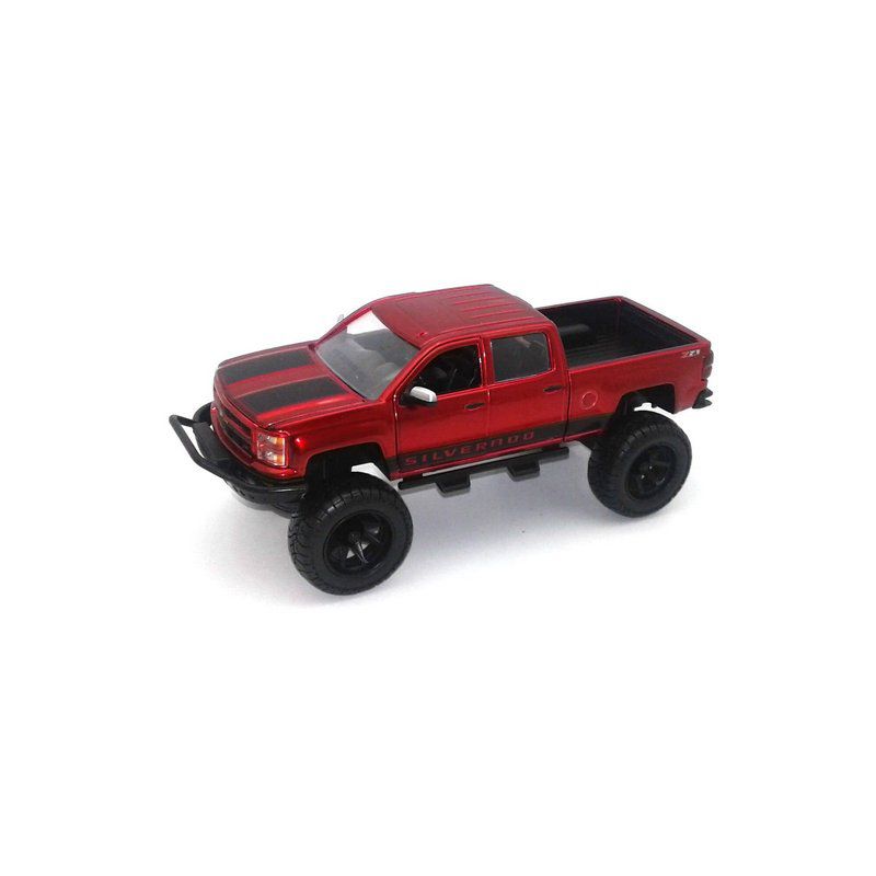 Miniatura Chevrolet Silverado 2014 Vermelho 1/24 Jada Toys
