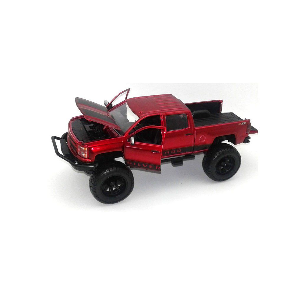 Miniatura Chevrolet Silverado 2014 Vermelho 1/24 Jada Toys