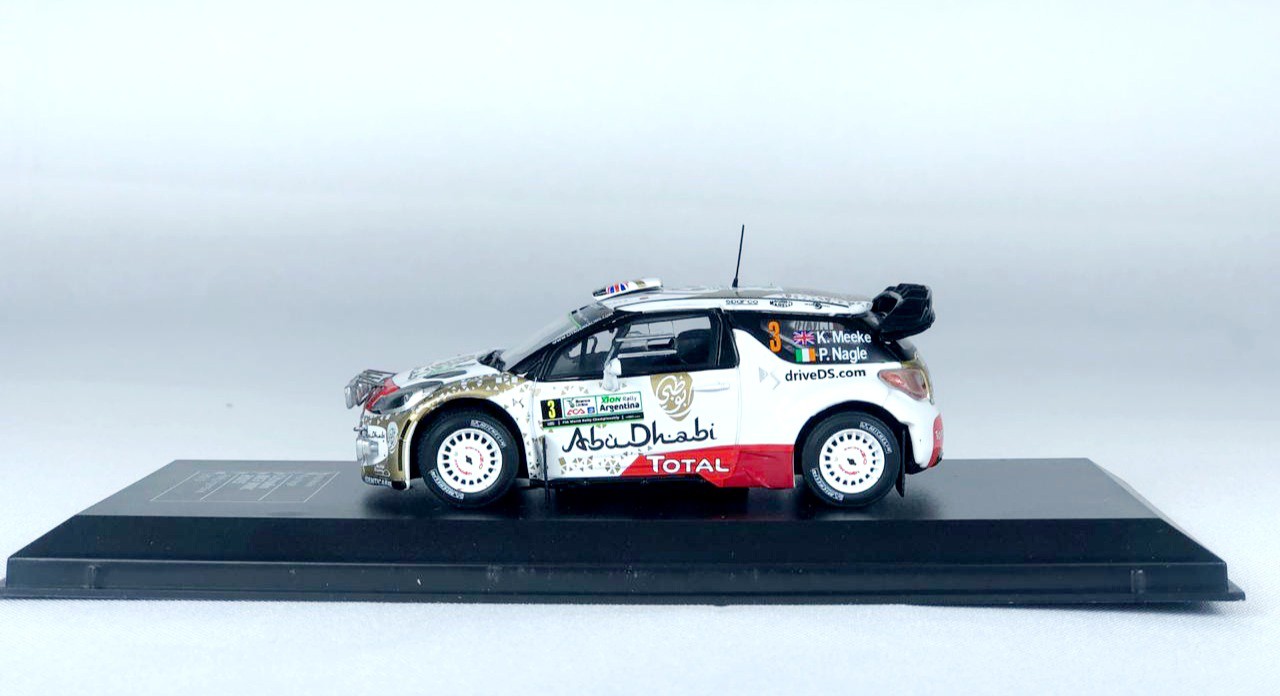 Miniatura Citroen DS3 WRC Rally Argentina 2015 1/43 Ixo