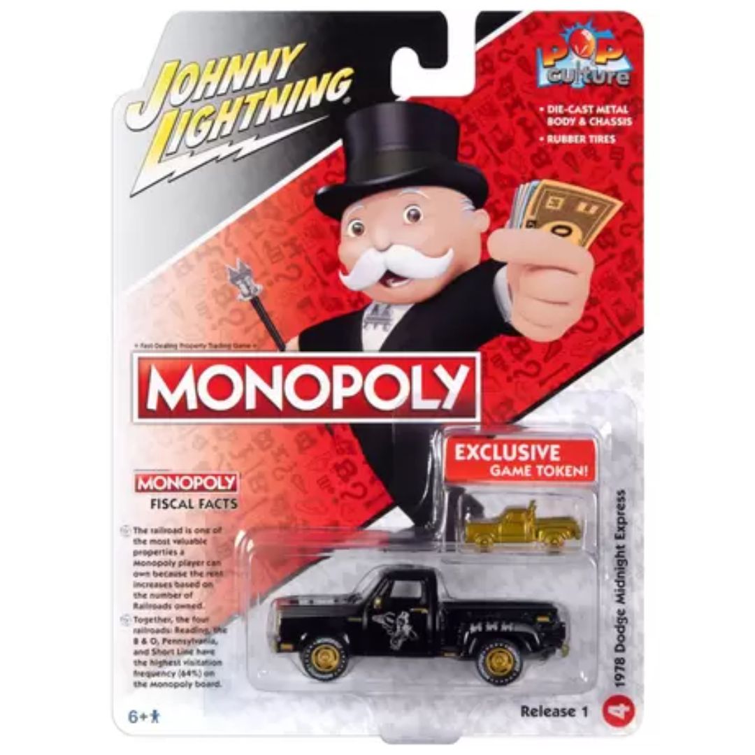 Miniatura Dodge Midnight Express Monopoly 1/64 Johnny Lightning