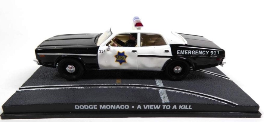 Miniatura Dodge Monaco Policia - 007 James Bond A View To A Kill 1/43 Ixo