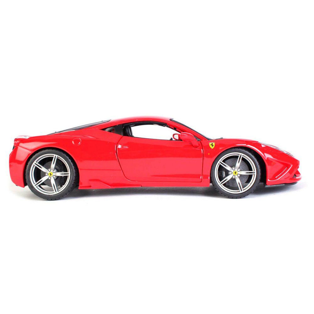 Miniatura Ferrari 458 Italia Speciale 2013 Vermelha 1/18 BBurago Race & Play
