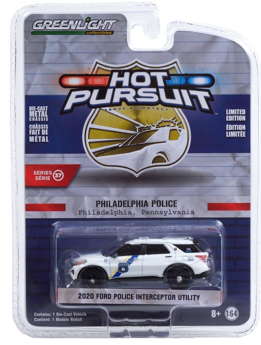 Miniatura Ford Explorer 2020 Polícia Hot Pursuit 1/64 Greenlight