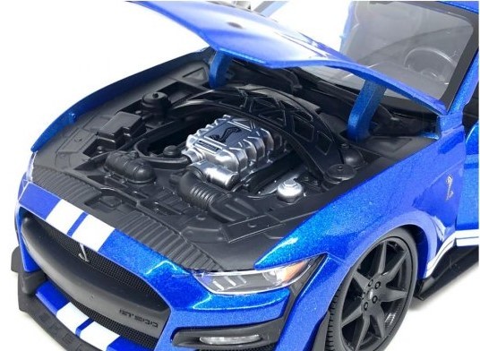 Miniatura Ford Shelby Mustang GT 500 2020 Azul 1/18 Maisto