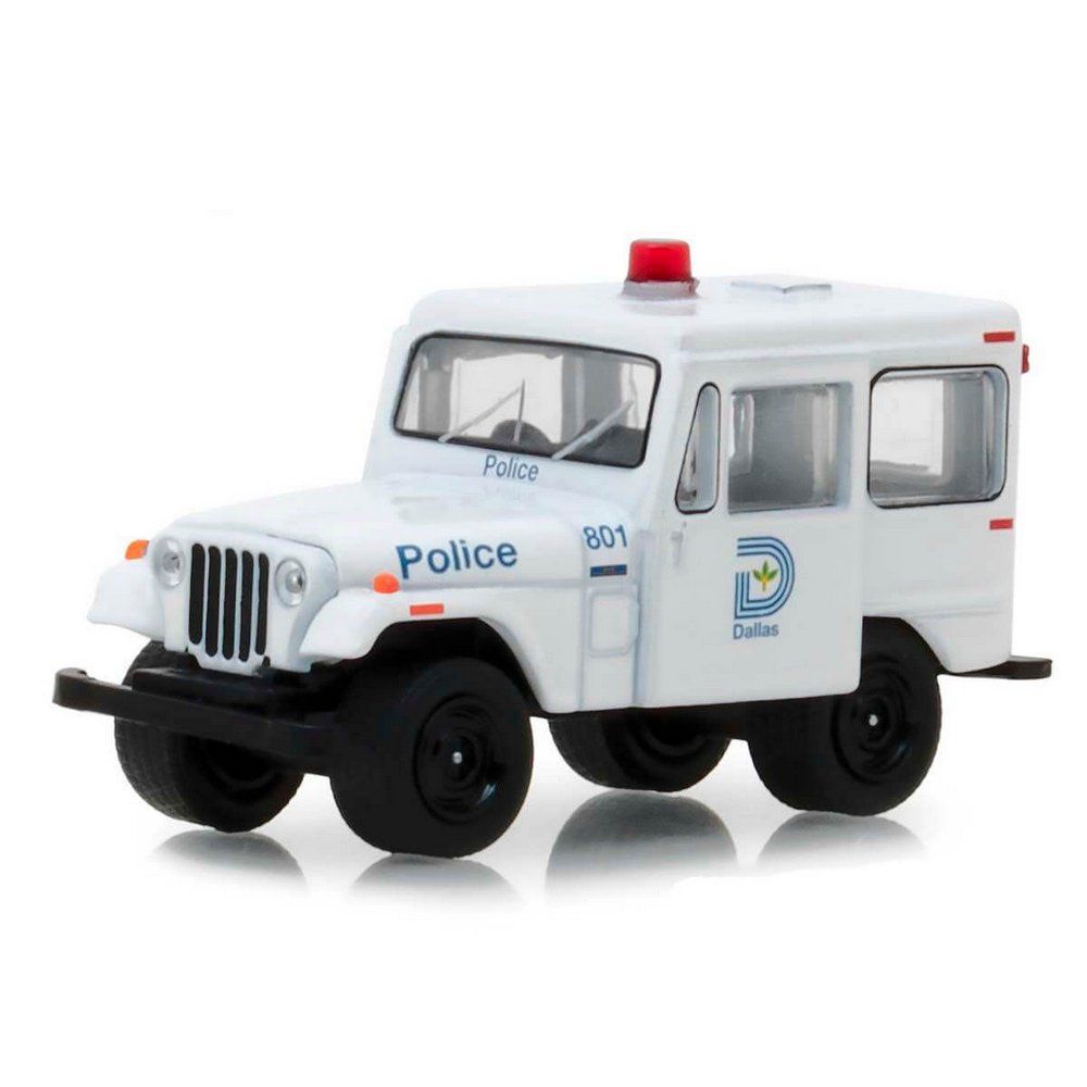 Miniatura Jeep DJ5 1977 Policia Hot Pursuit Serie 29 1/64 Greenlight