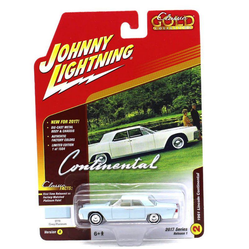 Miniatura Lincoln Continental 1961 Classic Gold Collection A 1/64 Johnny Ligtning