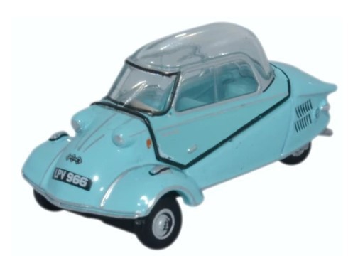 Miniatura Messerschmitt KR200 Bubble Top Light Blue 1/76 Oxford