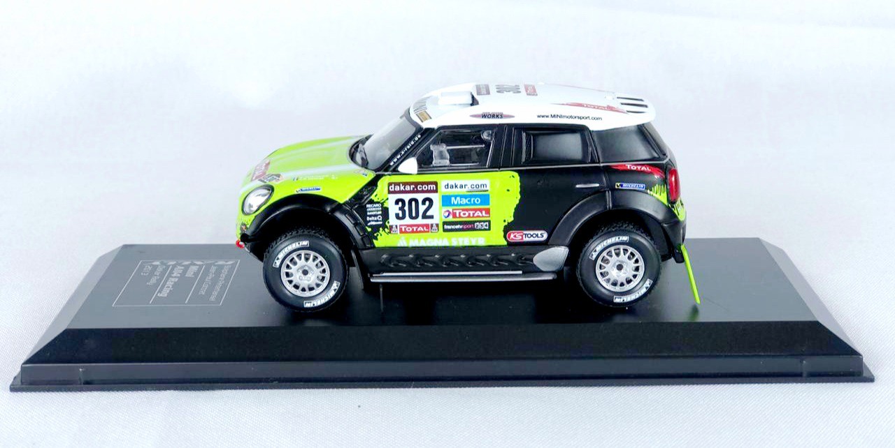 Miniatura Mini Cooper All4 Racing Rally 1/43 Ixo