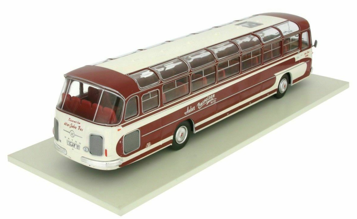 Miniatura Ônibus Setra S 14 1961 1/43 Ixo Models Coleção Revista