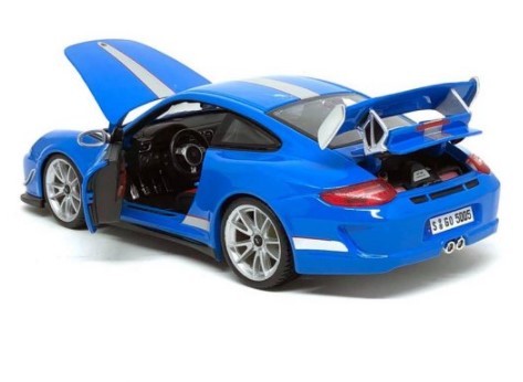 Miniatura Porsche 911 Gt3 Rs Azul 4.0 1/18 Bburago