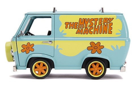 Miniatura Van Mystery Machine Scooby Doo Com Boneco 1/24 Jada Toys