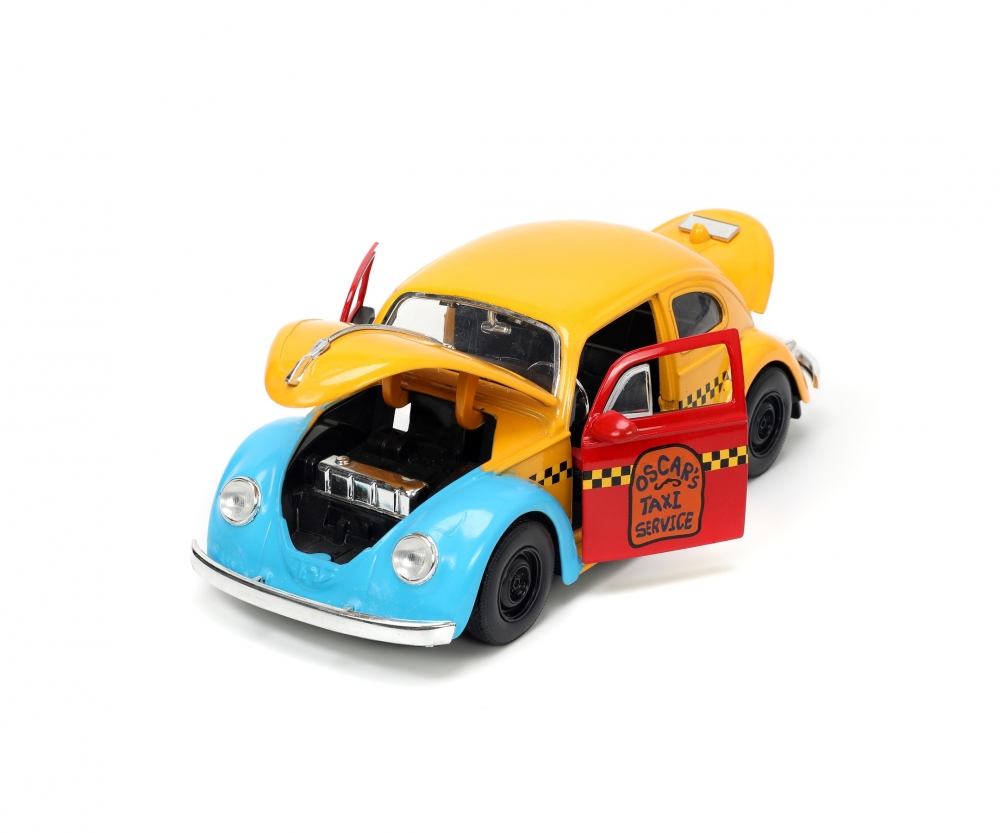 Miniatura Volkswagen Fusca com boneco Oscar Vila Sésamo 1/24 Jada Toys
