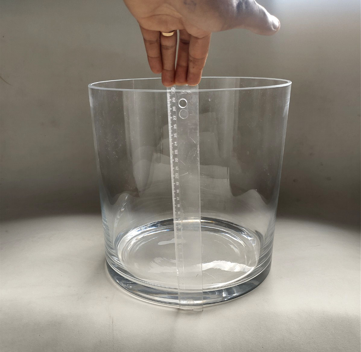 Vaso de Vidro Cilindrão 30 cm