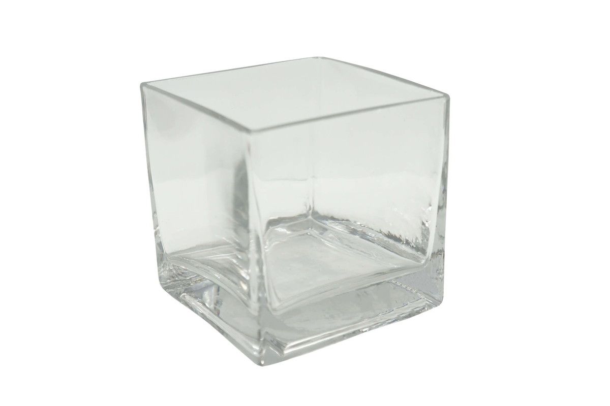 Vaso de Vidro Quadrado 10x10