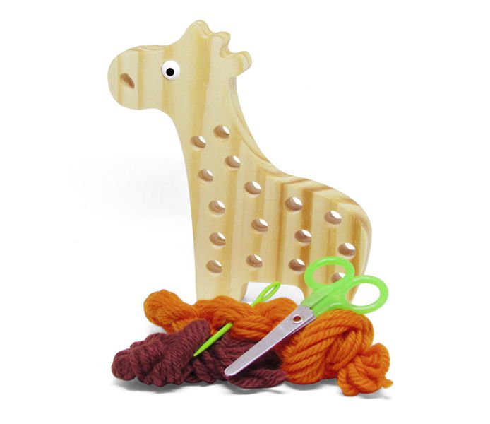 Brinquedo de madeira Alinhavo Girafa Filó, da Pachu - Cód. P-09