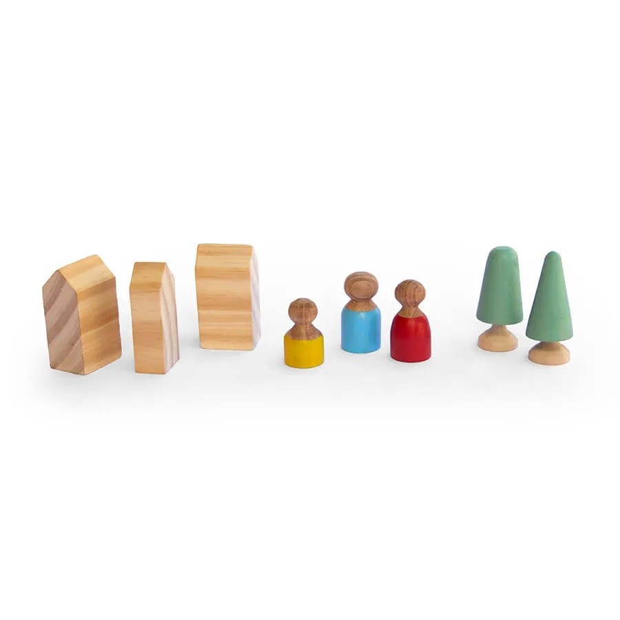 Brinquedo de madeira - Vilarejo, da Lume - Cód. LM-80