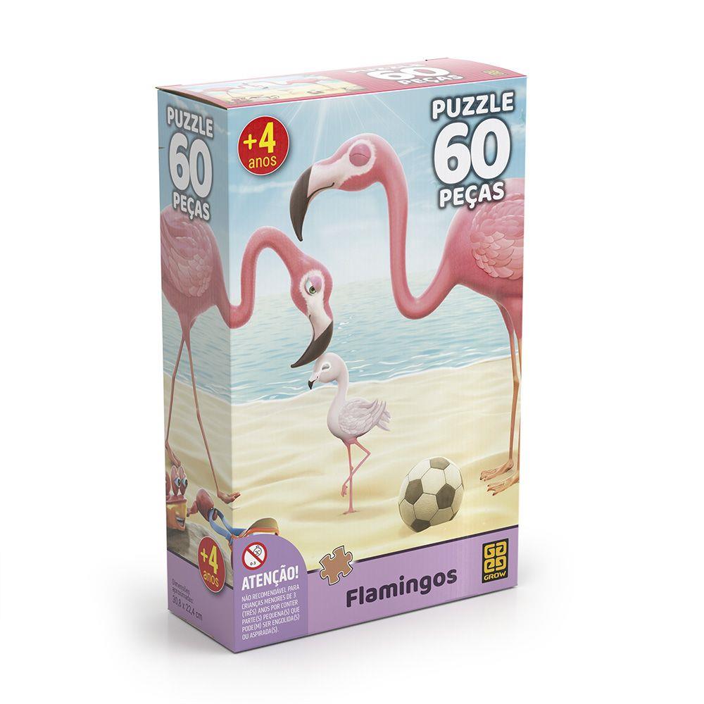 Quebra Cabeça Flamingo 60 Peças