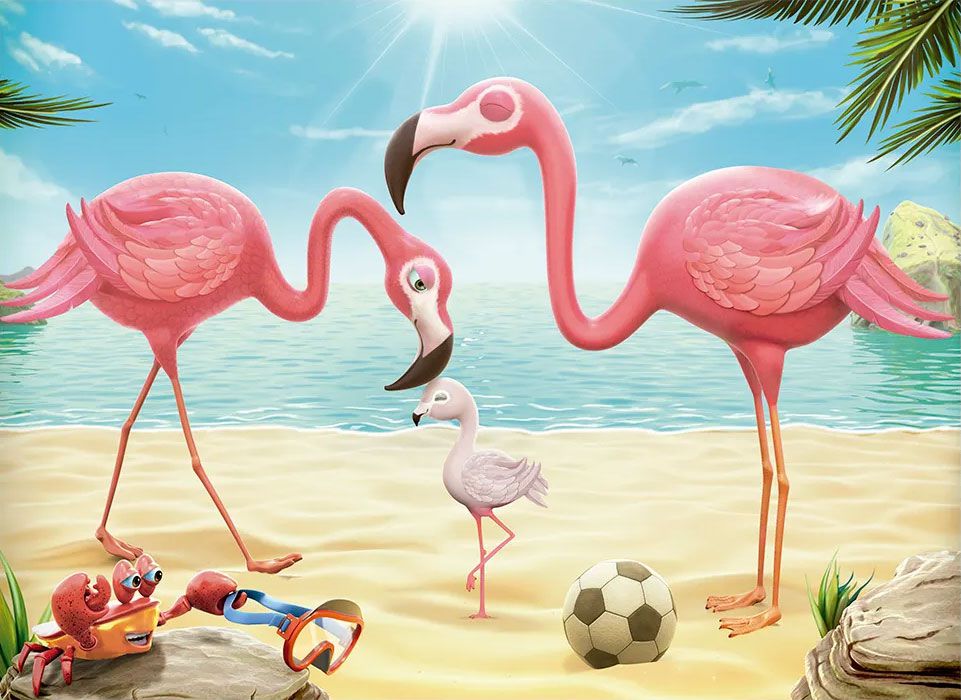 Quebra Cabeça Flamingo 60 Peças