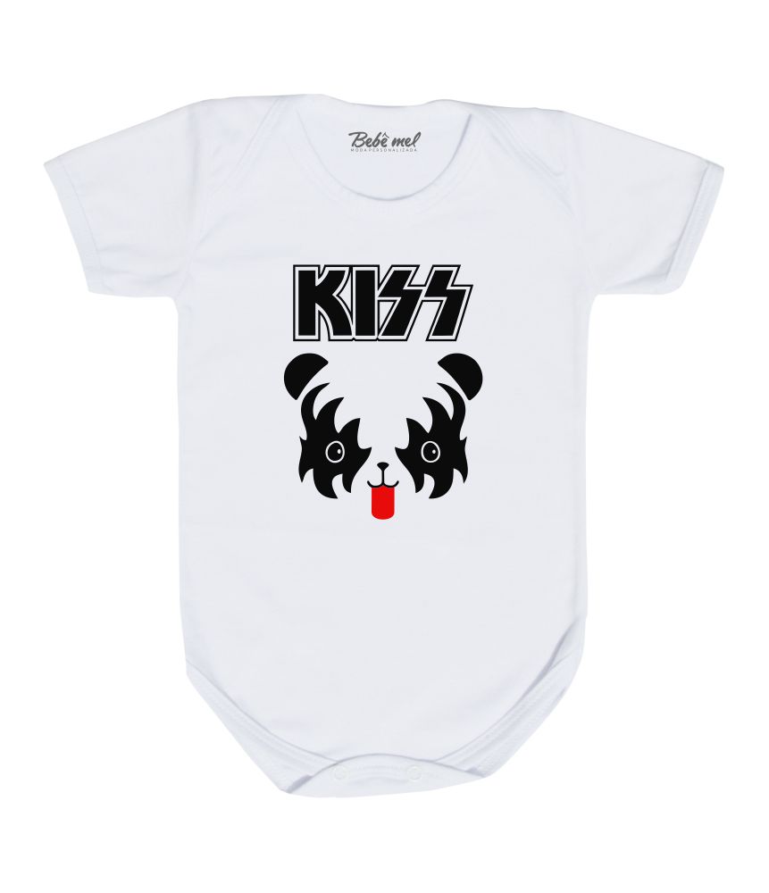 Body Bebê Rock Banda Kiss Urso