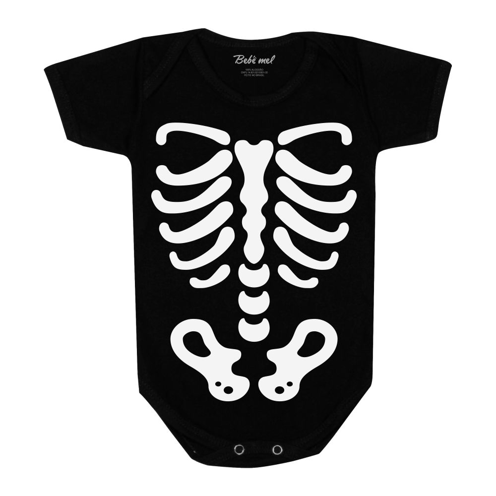 Conjunto Bebê Halloween Esqueleto