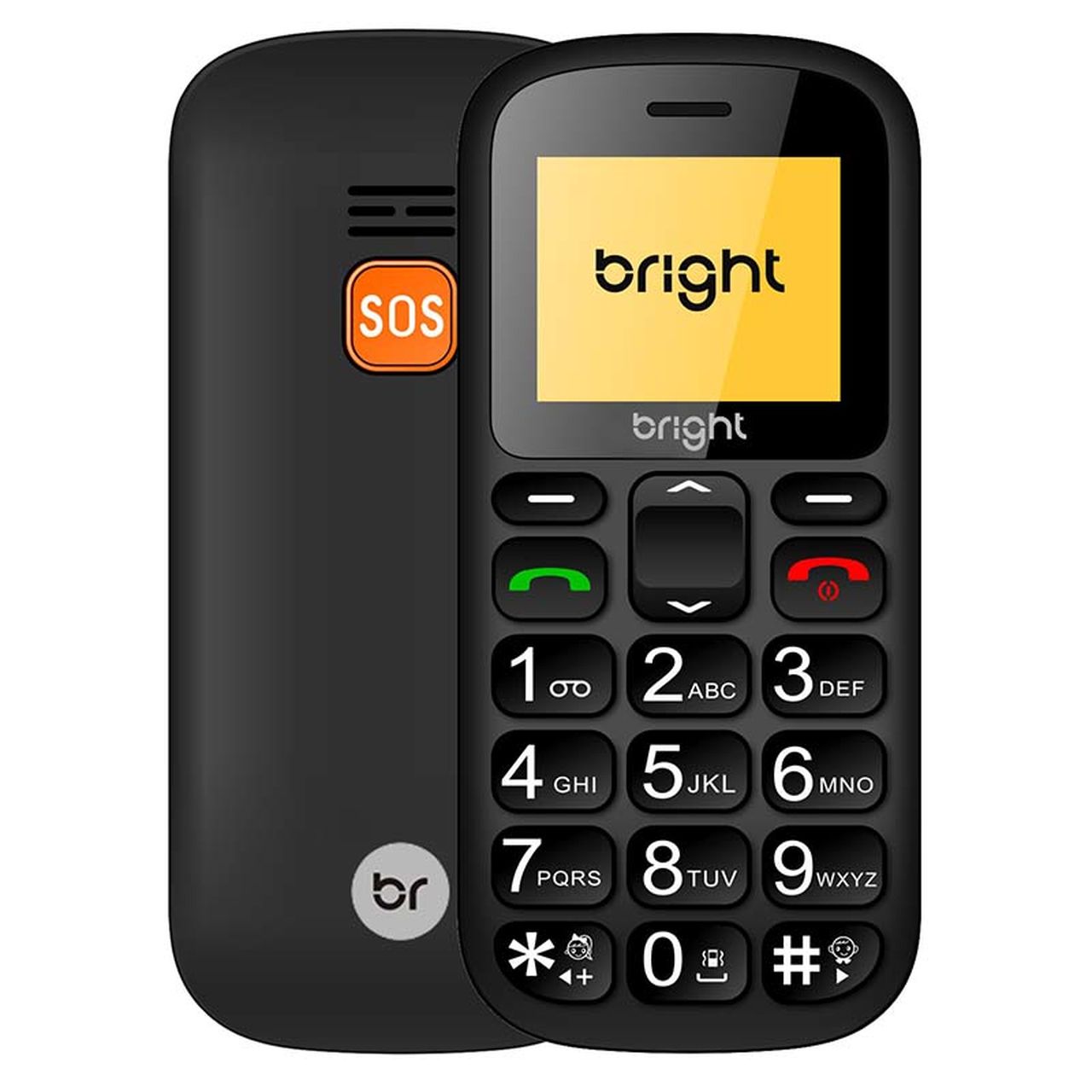 Celular Senior Dual Chip Bluetooth Teclas Grandes e Botão SOS 485 Bright  - BRIGHT
