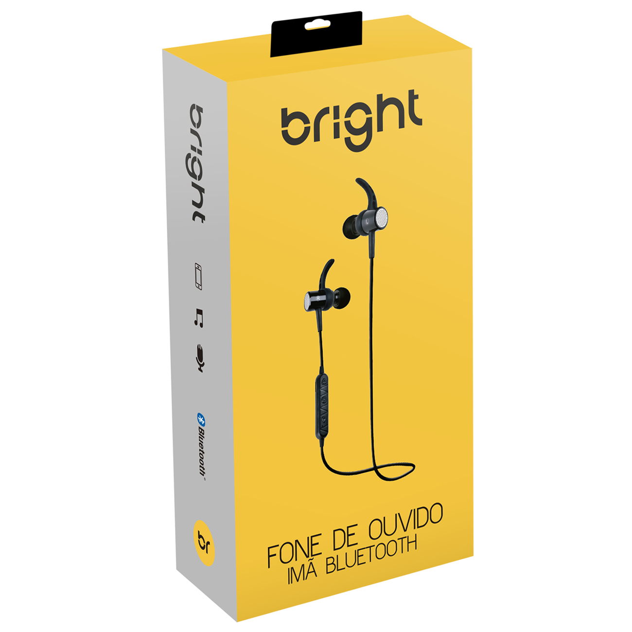 Kit 2 Fones Bluetooth Esporte Sem Fio Magnético 511 Bright - BRIGHT