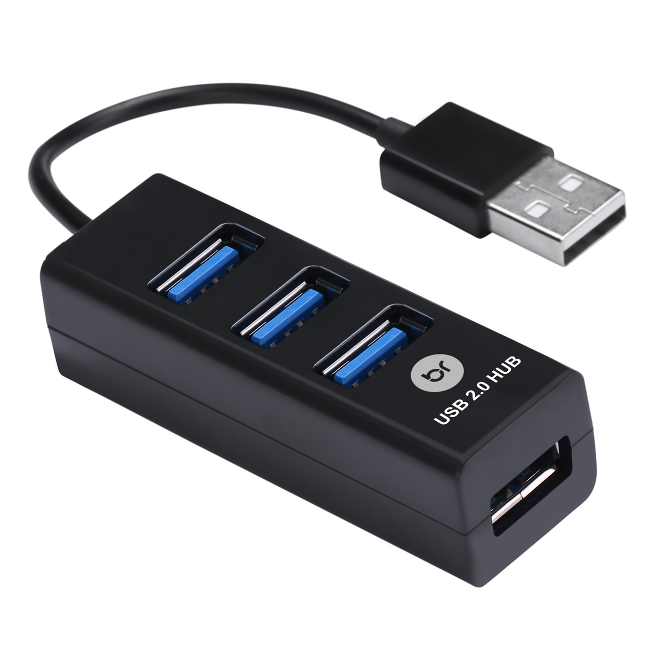 Kit 3 Mini Hubs USB Com 4 Portas 2.0 Fast Carrega Celular  - BRIGHT