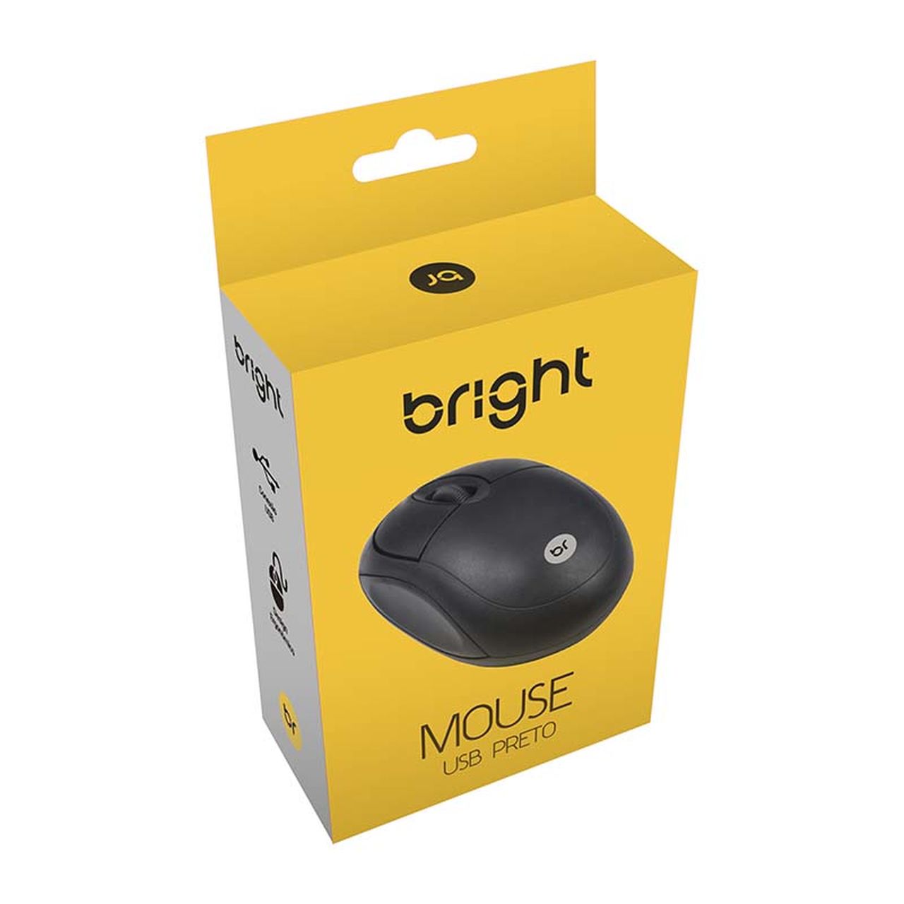 Mouse Usb Simples Óptico com Fio Pc Notebook 106 Bright - BRIGHT