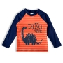 Camiseta Praia Infantil Dino Rabisco Marinho Tip Top