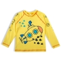 Camiseta Praia Infantil Submarino Amarela Tip Top