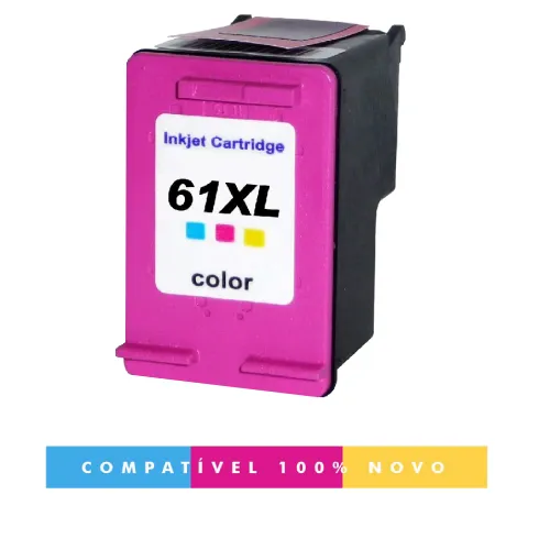 Cartucho de Tinta Compatível HP 61XL 61 Black/Color