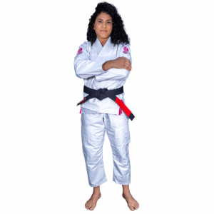 Kimono Jiu Jitsu Brazil Combat Classic Purple Branco Feminino