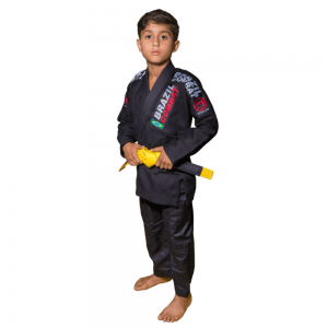 Kimono Jiu Jitsu Brazil Combat Xtra-Lite Infantil Preto