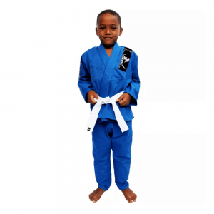 Kimono Jiu Jitsu Titanio Infantil Brim Reforçado Azul