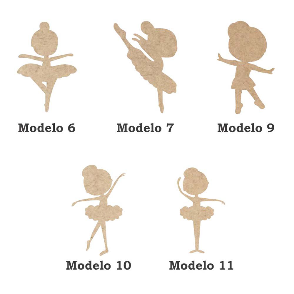 Bailarina menina 25 cm recorte mdf 3mm Escolha o modelo