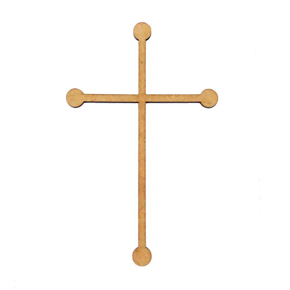 Kit 10 Crucifixo mdf 17 cm mod4 artesanato cruz religioso