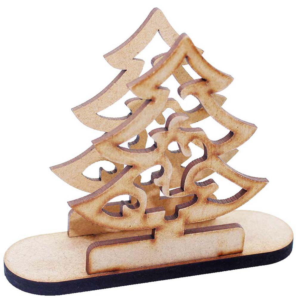 Porta guardanapo de mesa modelo árvore de natal vazada decoração mesa e  festa mdf - PACOTE 3 UNIDADES