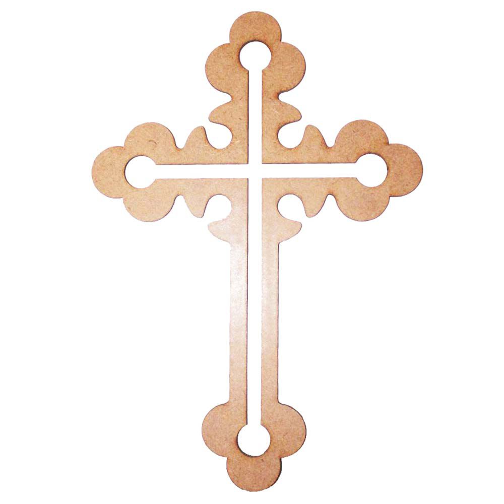 Kit 20 Crucifixo mdf 20cm mod2 cruz artesanato religioso