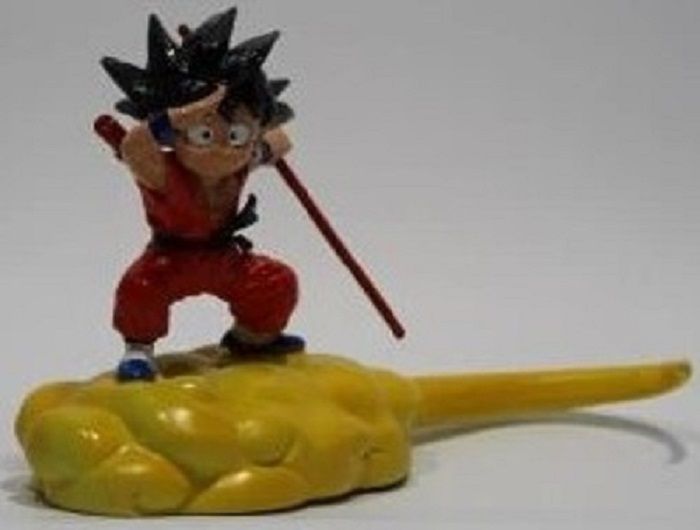 Boneco Dragon Ball Z - Goku Nuvem - Resina Artesanal - Onda do Pet