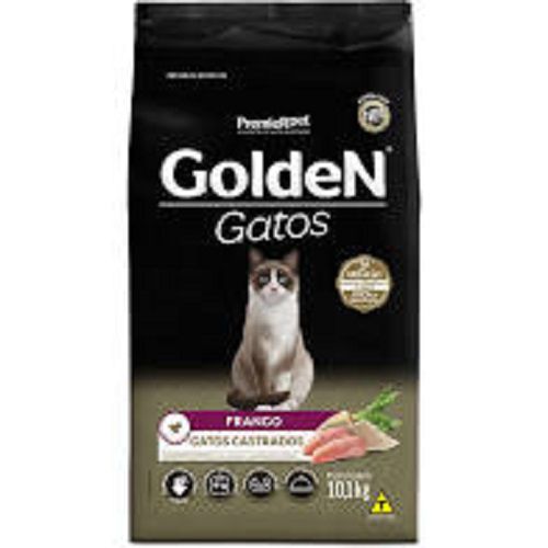 Ração para Gatos Castrados Golden Frango 10kg  - Onda do Pet
