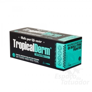 TropicalDerm Filme Protetor para Tatuagem - Rolo - 15cm x 10m - Foto 6