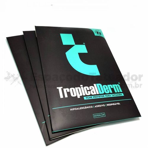 TropicalDerm Filme Protetor para Tatuagem - Cartela - 7 unidades - Foto 0