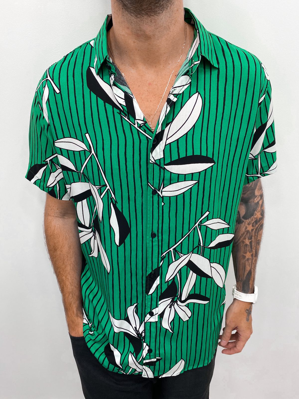 Blusão Striped Green